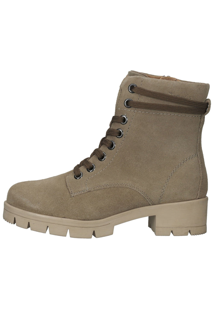 Tamaris Comfort Stiefelette Leder Taupe Warmfutter - surf4shoes