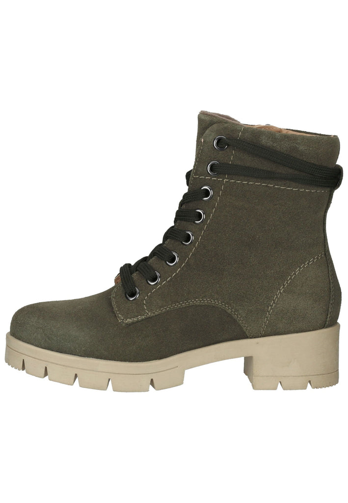 Tamaris Comfort Stiefelette Leder Khaki Warmfutter - surf4shoes