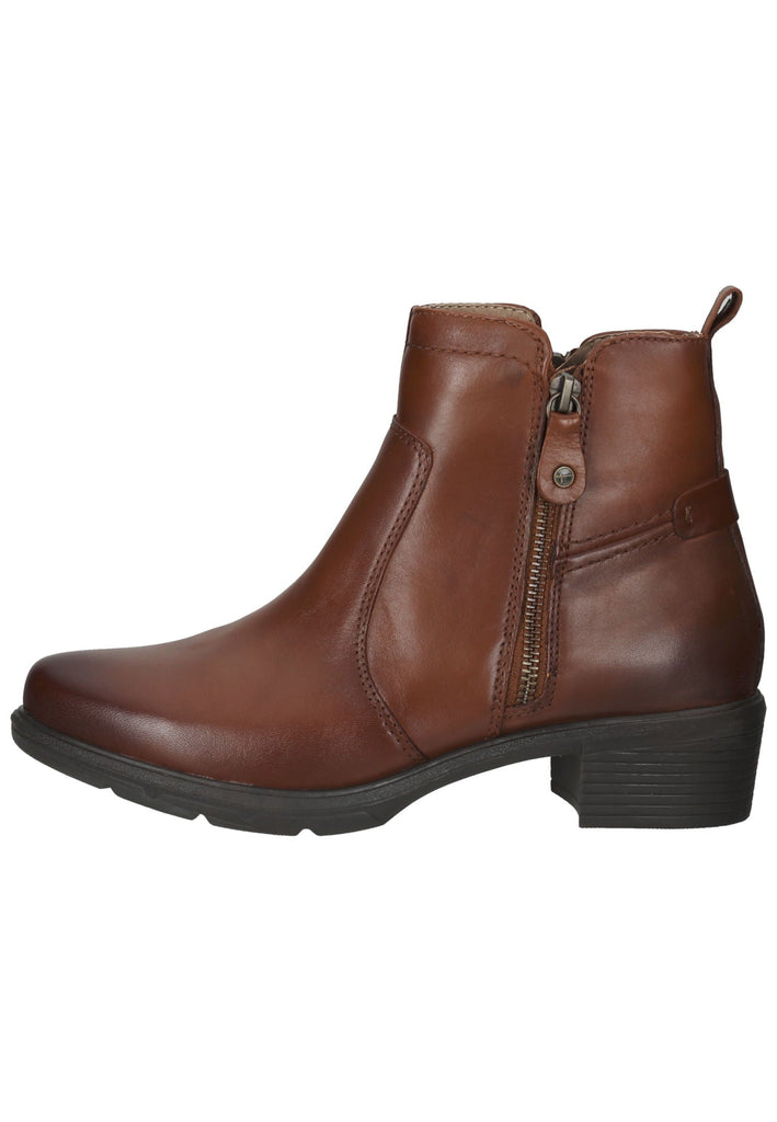 Tamaris Comfort Stiefelette Leder Cognac - surf4shoes