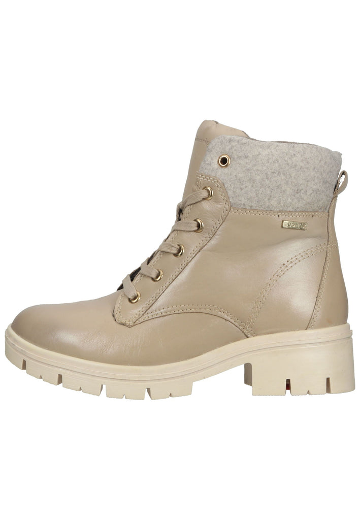 Tamaris Comfort Stiefelette Leder/Textil Ivory Warmfutter - surf4shoes