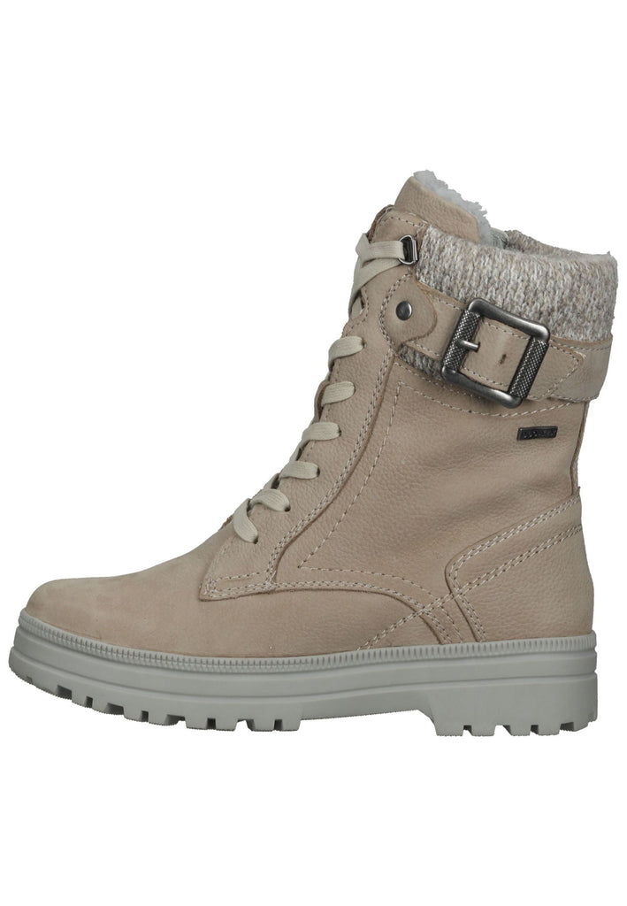 Tamaris Comfort Stiefelette Leder/Textil Hellgrau - surf4shoes