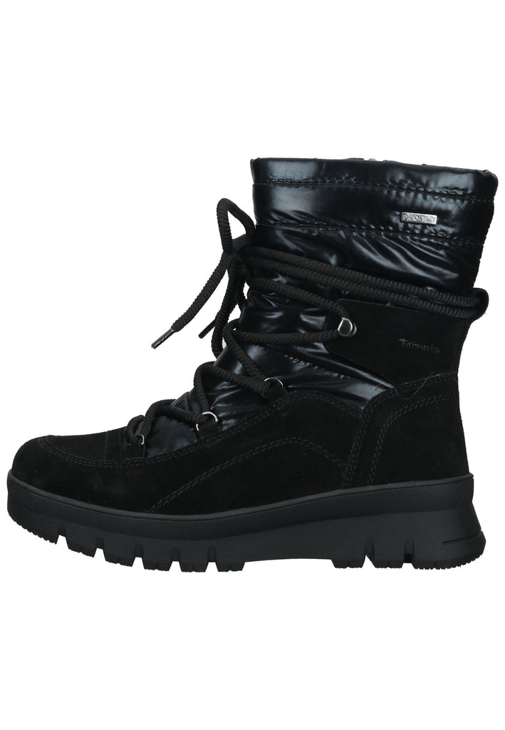 Tamaris Comfort Stiefelette Leder/Textil Schwarz Warmfutter - surf4shoes