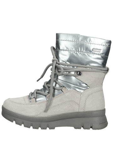 Tamaris Comfort Stiefelette Leder/Textil Hellgrau Warmfutter - surf4shoes