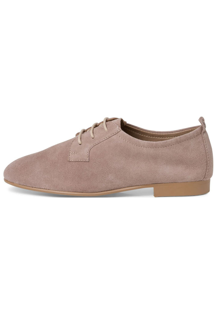 Tamaris Halbschuhe Veloursleder Taupe - surf4shoes