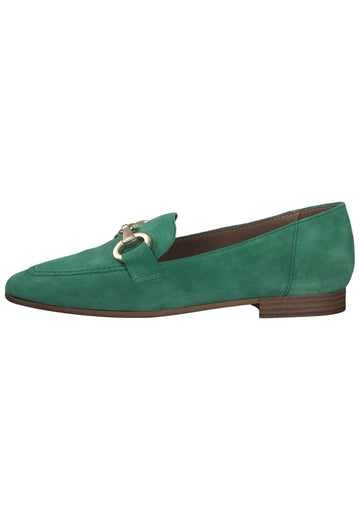 Tamaris Slipper Veloursleder Grün - surf4shoes