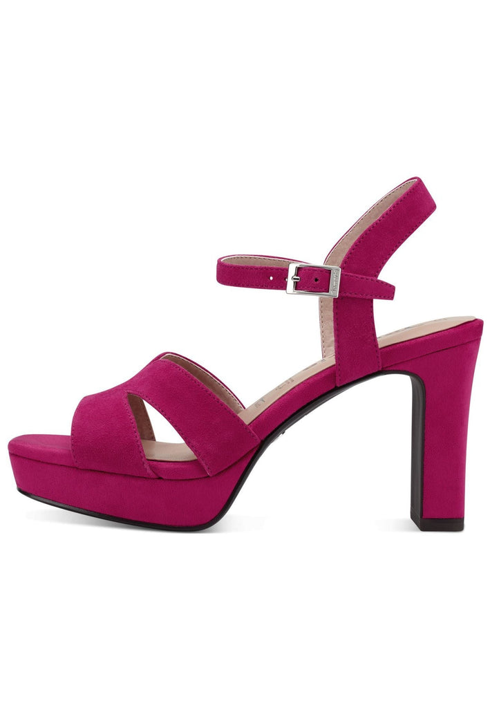 Tamaris Sandalen Veloursleder Fuchsia - surf4shoes