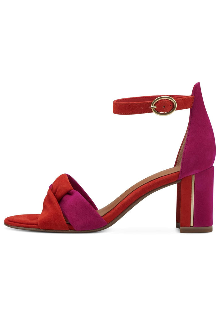 Tamaris Sandalen Veloursleder Rot/Pink - surf4shoes