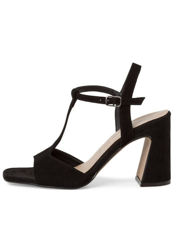 Tamaris Sandalen Leder Schwarz - surf4shoes