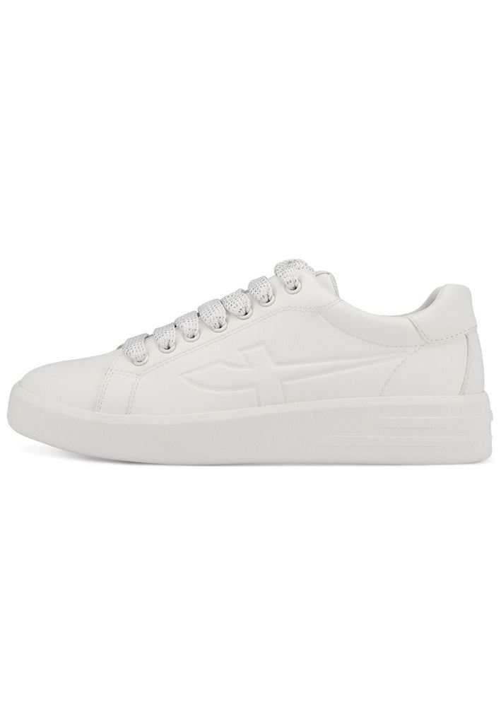 Tamaris Sneaker Leder/Textil Weiß/Weiß - surf4shoes