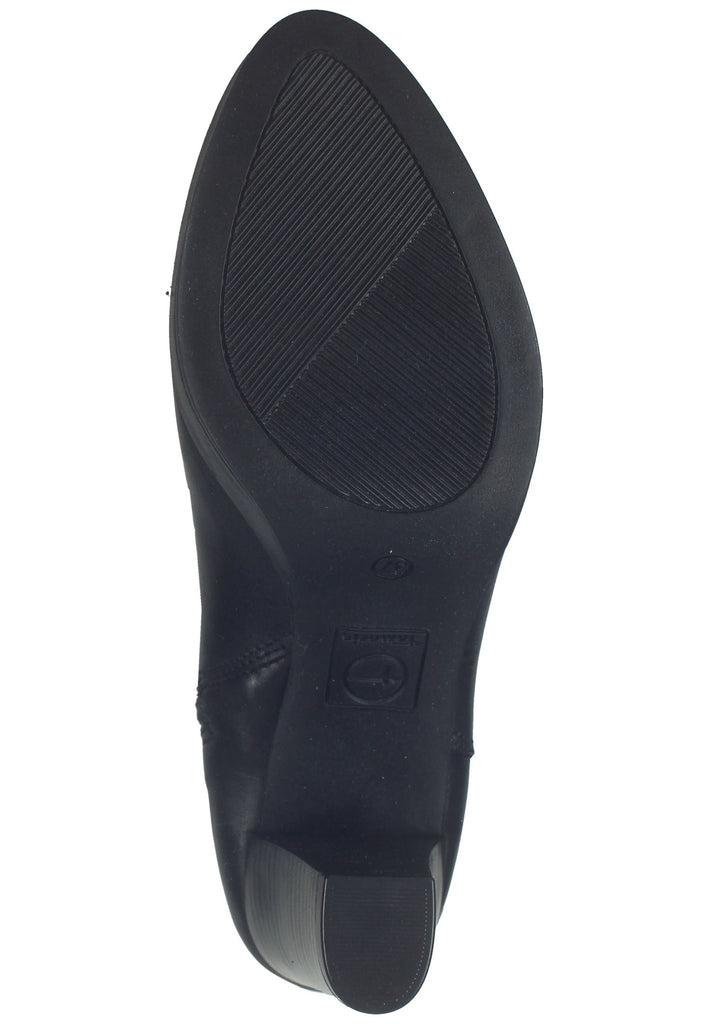 Tamaris Stiefelette Leder Schwarz - surf4shoes