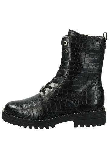 Tamaris Stiefelette Lederimitat Schwarz Warmfutter - surf4shoes