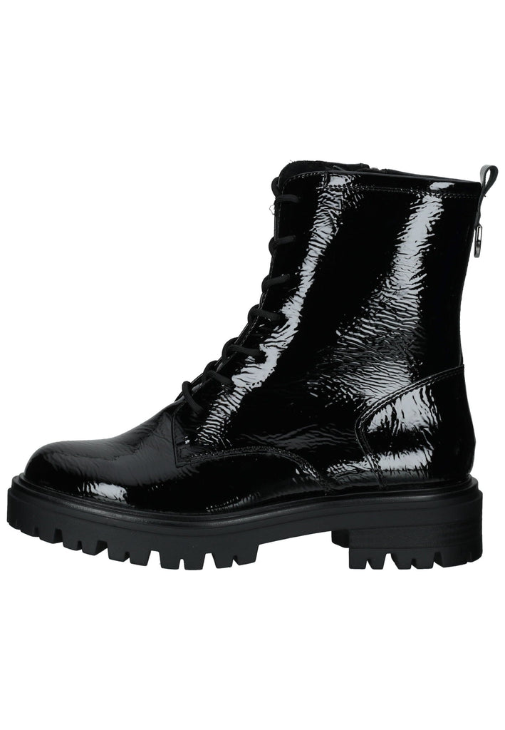 Tamaris Stiefelette Lederimitat Schwarz Warmfutter - surf4shoes