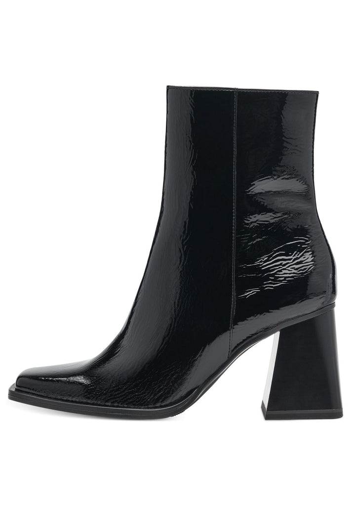 Tamaris Stiefelette Lederimitat Schwarz Lack - surf4shoes