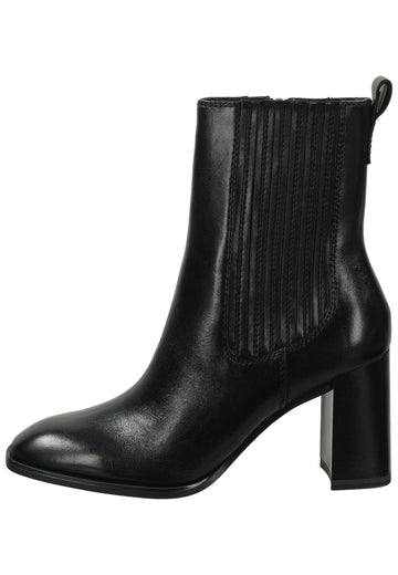 Tamaris Stiefelette Lederimitat Schwarz Warmfutter - surf4shoes