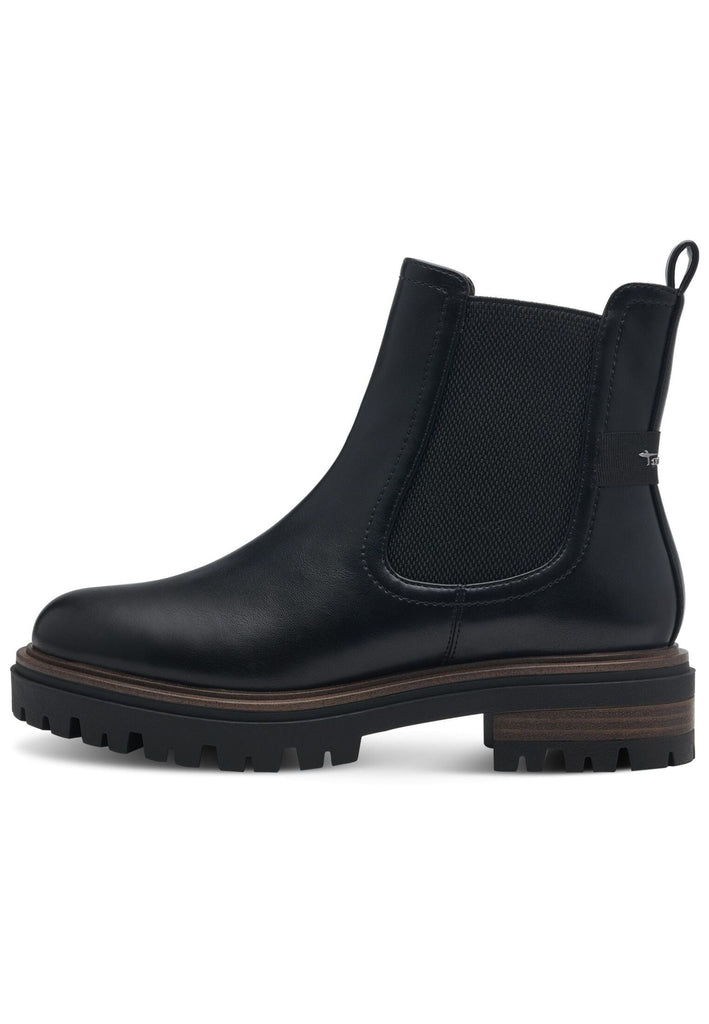 Tamaris Stiefelette Lederimitat/Textil Schwarz - surf4shoes