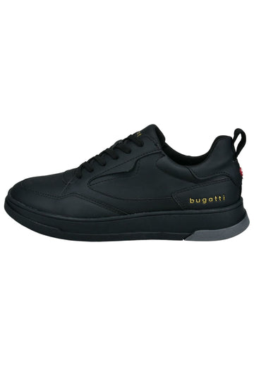 Bugatti Sneaker Lederimitat Schwarz - surf4shoes