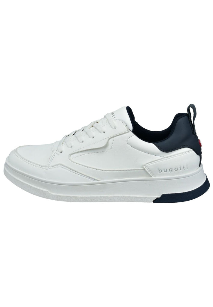 Bugatti Sneaker Lederimitat Weiß - surf4shoes