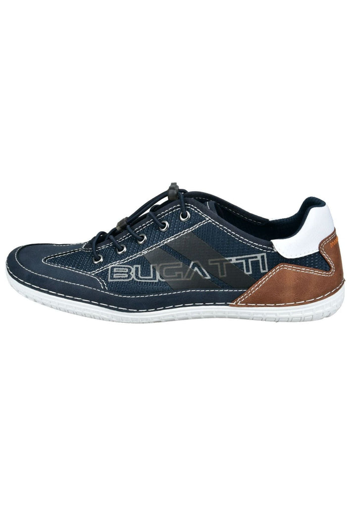 Bugatti Sneaker Lederimitat Dunkelblau - surf4shoes