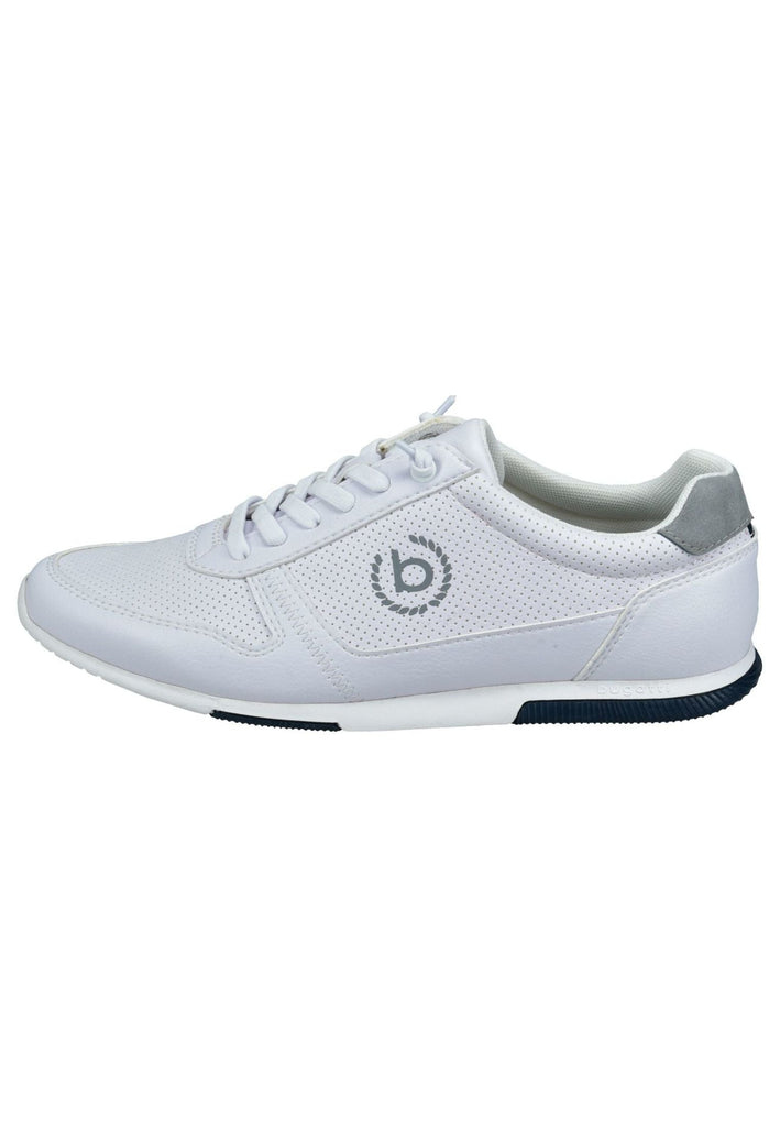 Bugatti Sneaker Lederimitat Weiß - surf4shoes