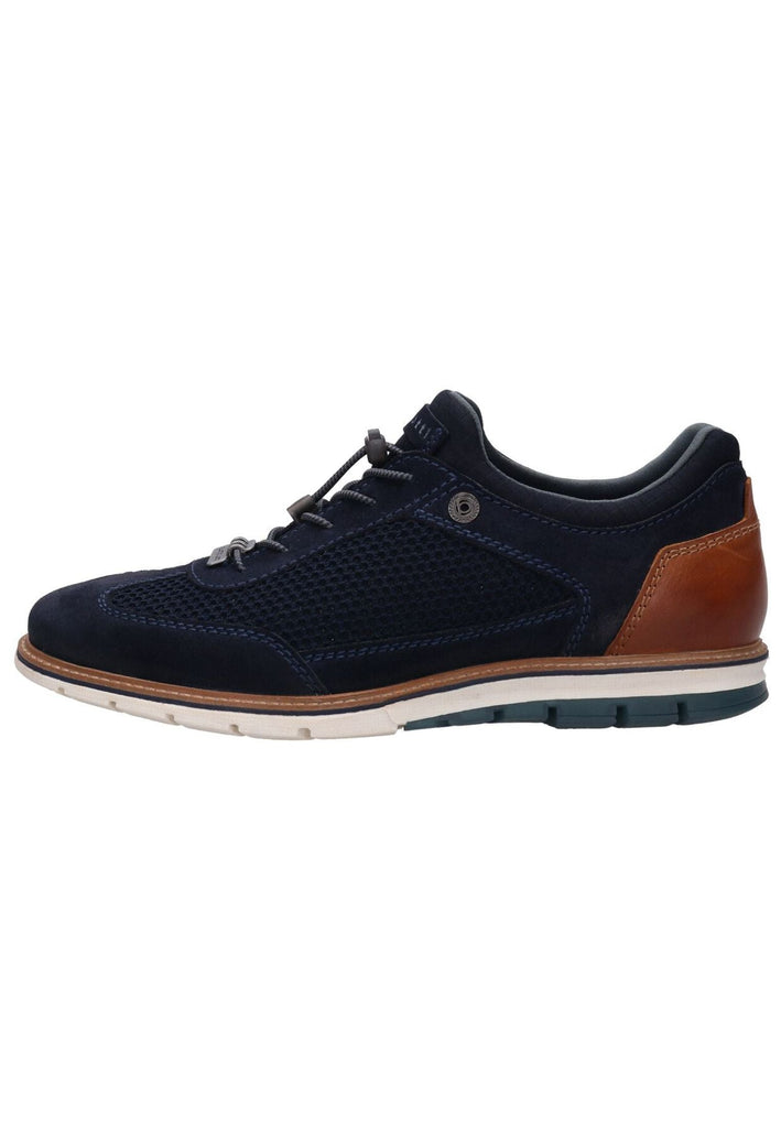 Bugatti Sneaker Leder/Textil Dunkelblau - surf4shoes