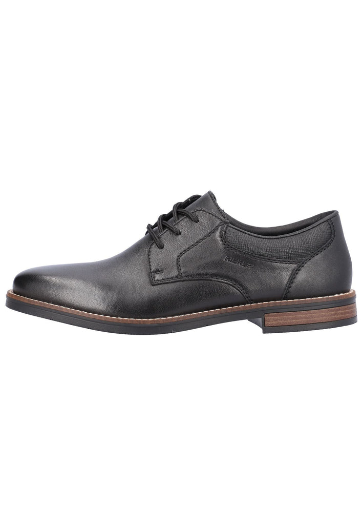 Rieker Businessschuhe Glattleder Schwarz - surf4shoes