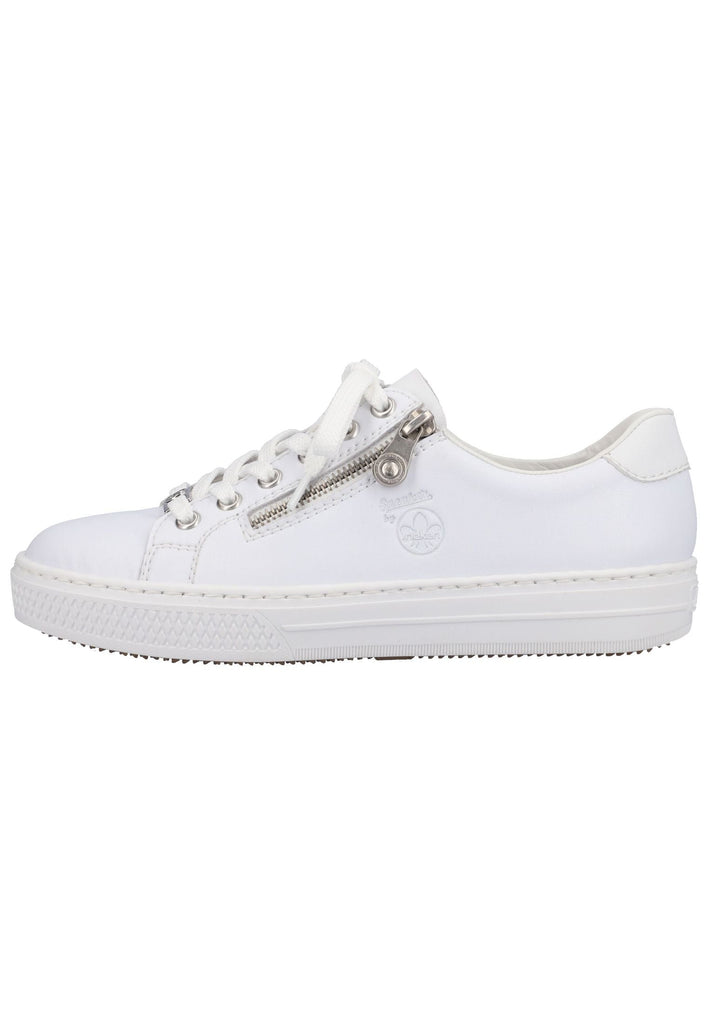 Rieker Sneaker Glattleder Weiß - surf4shoes