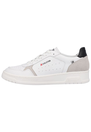 Rieker Sneaker Leder Weiß/Beige - surf4shoes