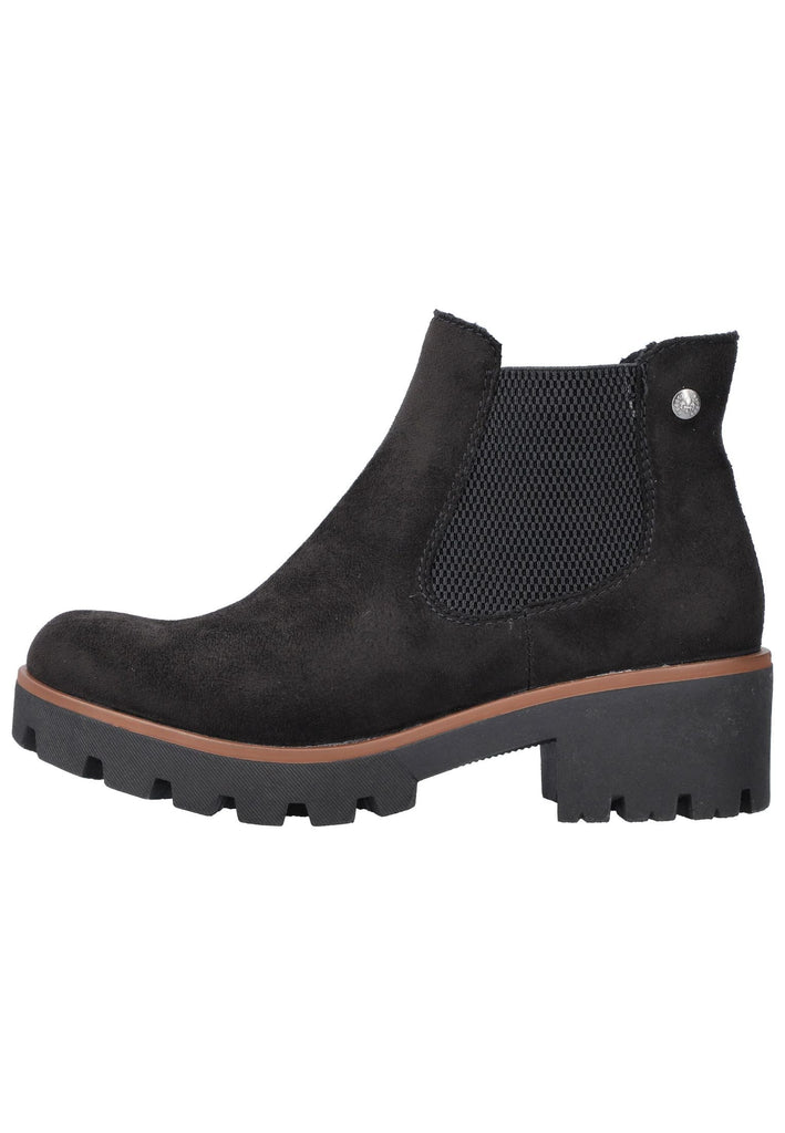 Rieker Stiefelette Textil Schwarz Warmfutter - surf4shoes