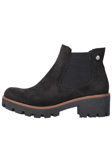 Rieker Stiefelette Textil Schwarz Warmfutter - surf4shoes