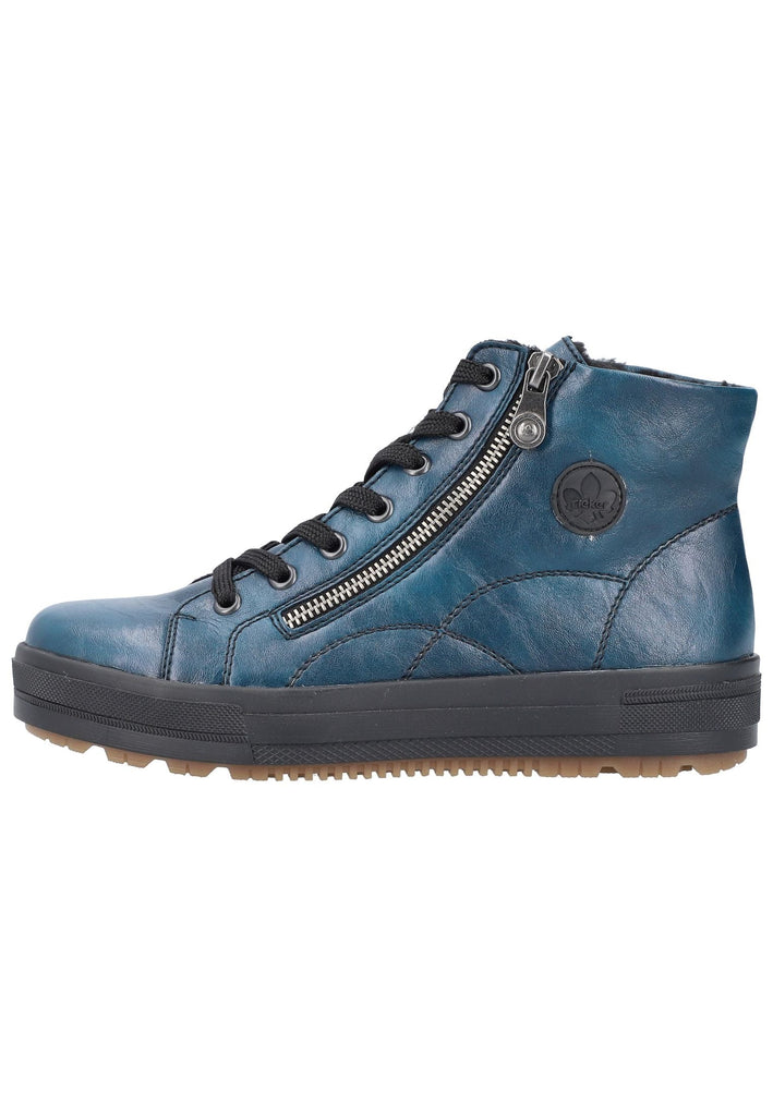 Rieker Sneaker Lederimitat Petrol - surf4shoes