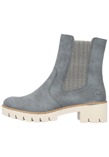 Rieker Stiefelette Lederimitat/Textil Jeans - surf4shoes