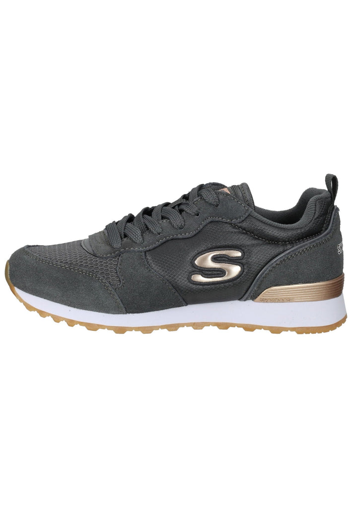 Skechers Sneaker Leder Dunkelgrau - surf4shoes