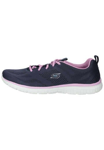 Skechers Sneaker Textil Blau/Pink - surf4shoes