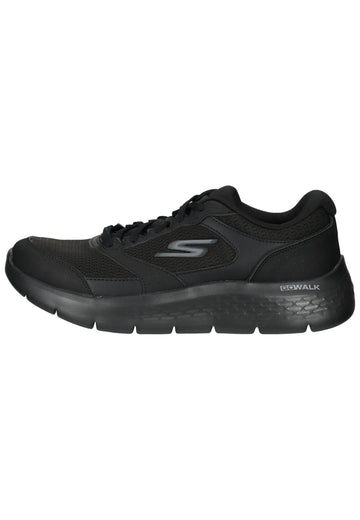 Skechers Sneaker Lederimitat/Textil Schwarz - surf4shoes