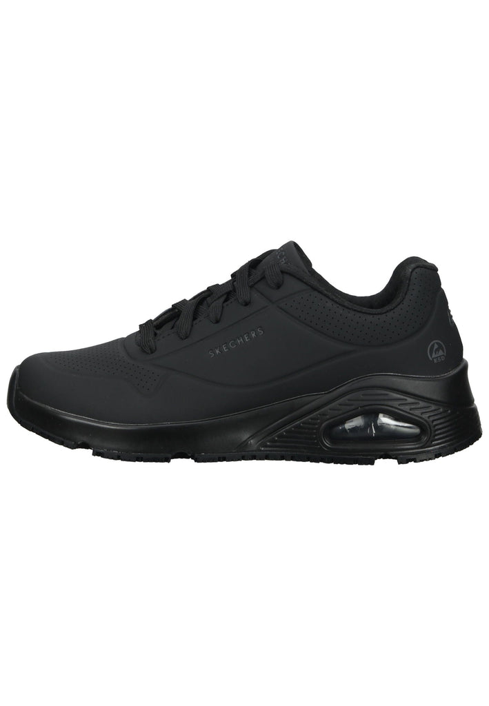 Skechers Sneaker Lederimitat Schwarz - surf4shoes