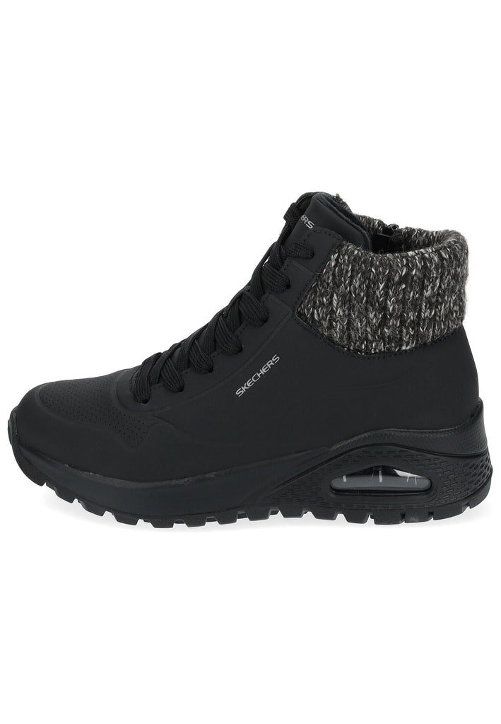 Skechers Sneaker Lederimitat Schwarz Warmfutter - surf4shoes