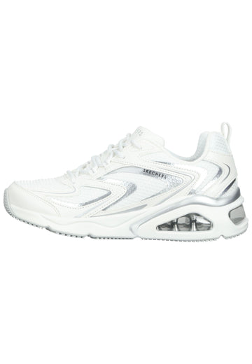 Skechers Sneaker Lederimitat/Textil Weiß - surf4shoes