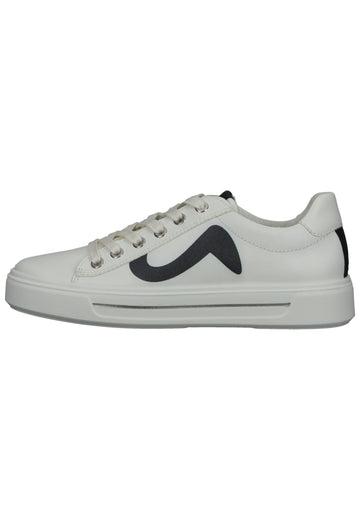 ara Sneaker Lederimitat Weiß/Blau - surf4shoes