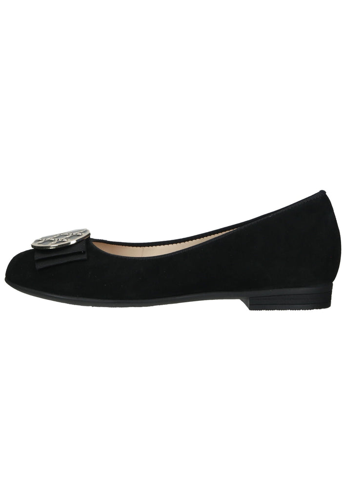 ara Ballerinas Veloursleder Schwarz - surf4shoes