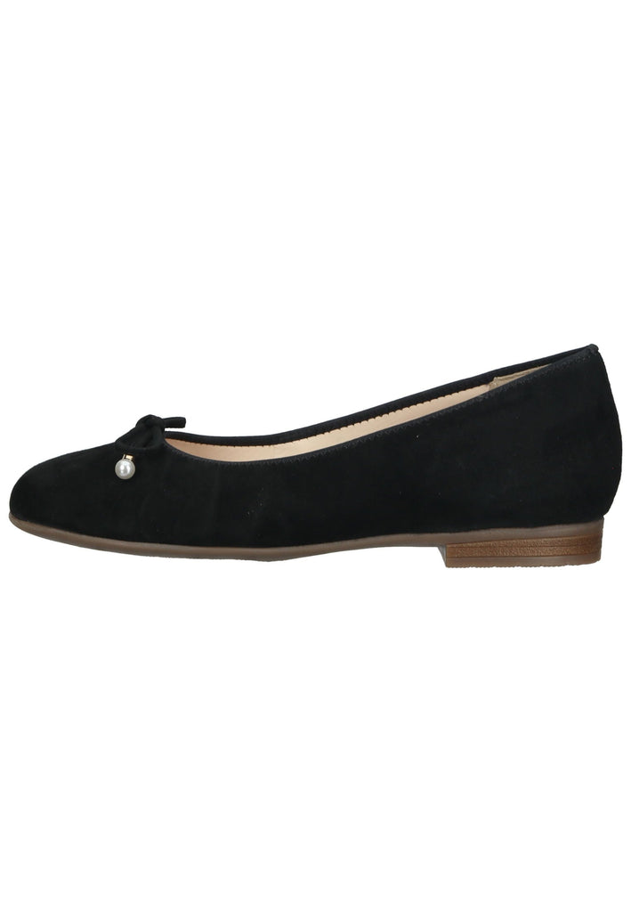 ara Ballerinas Veloursleder Schwarz - surf4shoes