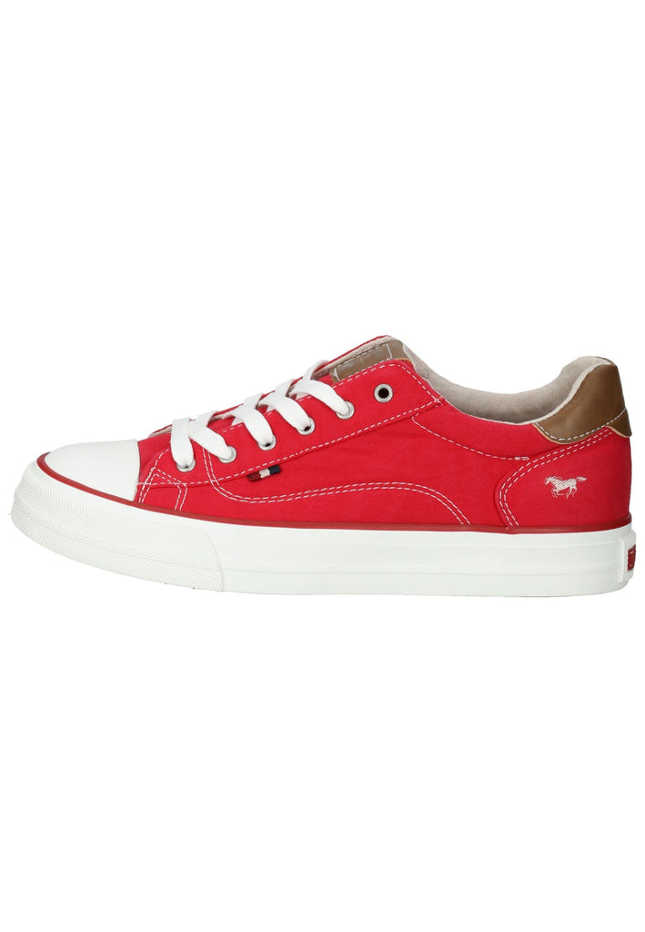 Mustang Sneaker Lederimitat/Textil Rot - surf4shoes