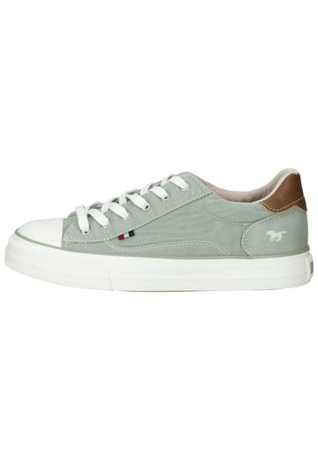 Mustang Sneaker Lederimitat/Textil Hellgrün - surf4shoes
