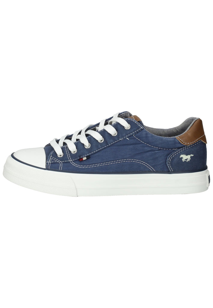 Mustang Sneaker Lederimitat/Textil Dunkelblau - surf4shoes