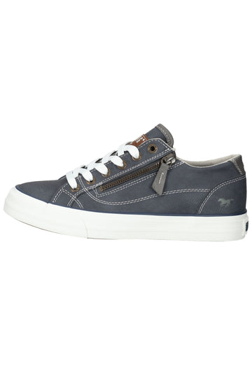 Mustang Sneaker Lederimitat/Textil Dunkelblau - surf4shoes