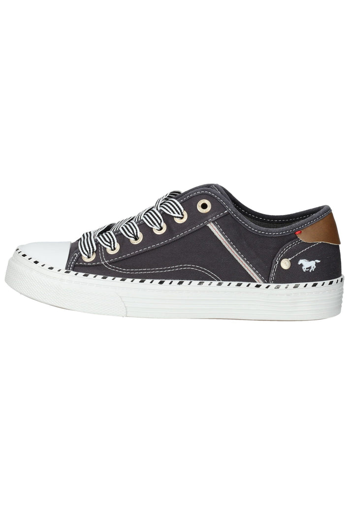 Mustang Sneaker Lederimitat/Textil Schwarz - surf4shoes