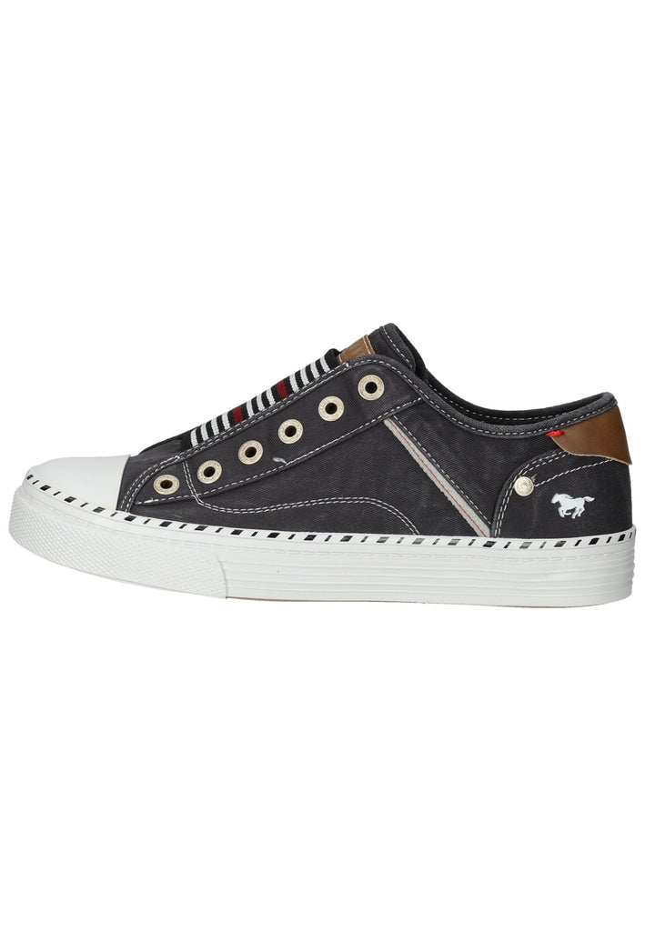 Mustang Sneaker Lederimitat/Textil Schwarz - surf4shoes