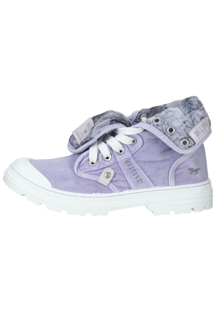 Mustang Stiefelette Lederimitat/Textil Purple - surf4shoes