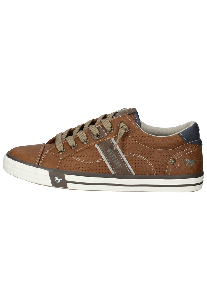 Mustang Sneaker Lederimitat Cognac - surf4shoes