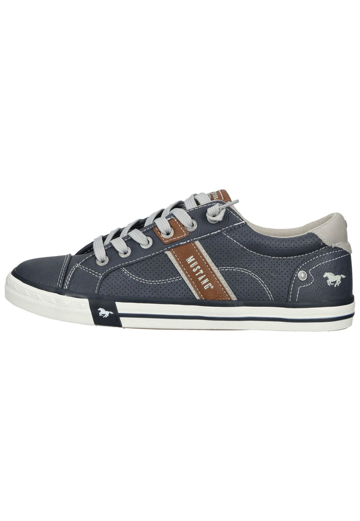 Mustang Sneaker Lederimitat Dunkelblau - surf4shoes