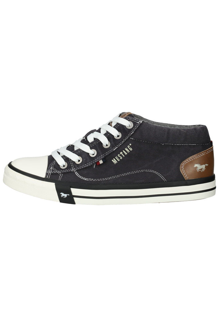 Mustang Sneaker Lederimitat/Textil Schwarz - surf4shoes